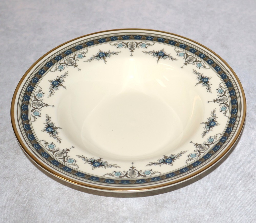 Minton Grasmere Blue Large 9” Rim Soup Bowl | Multiple Available