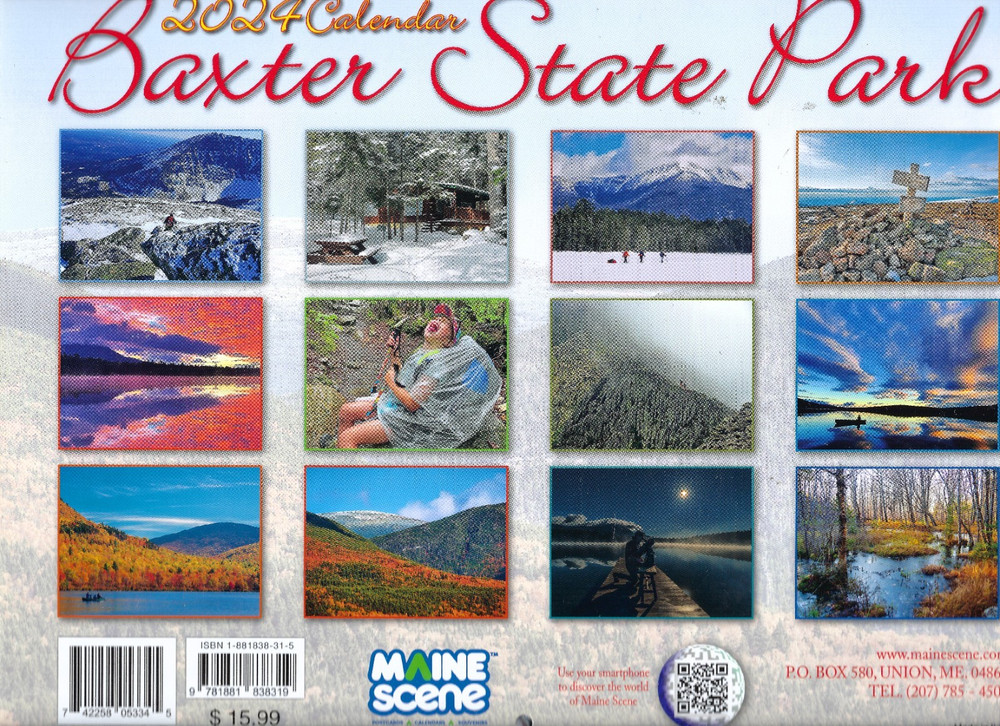 Baxter State Park, Maine 2024 Wall Calendar