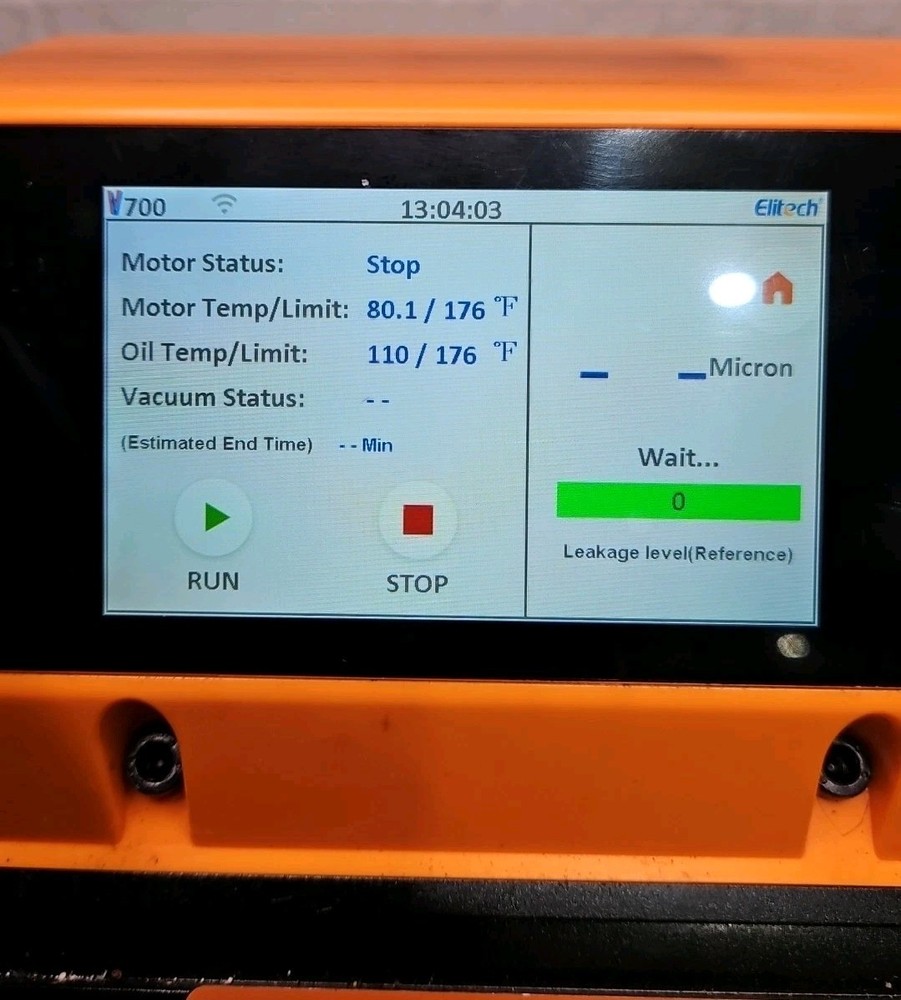 Elitech V700 2-Stage Intelligent Vacuum Pump with Touch Screen