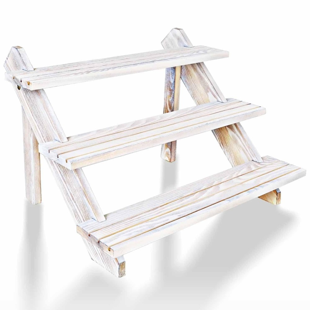Vintage White Display Riser, Earring Display Stands, Showcase Cascading Merch...