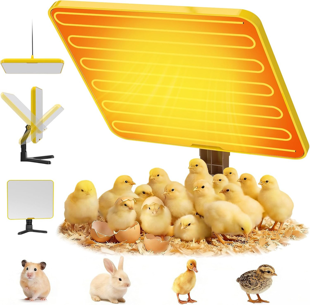 Brooder Plate for Chicks 50–158? Chick Heat with Smart yellow