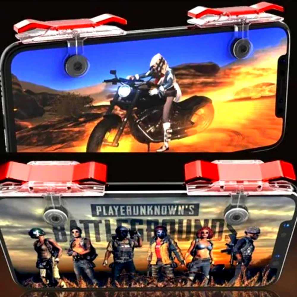 Mobile Cell Phone Game Controller Gamepad Joystick Fire Trigger Button For PUBG