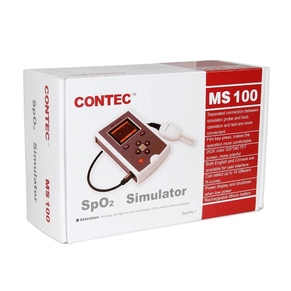 MS100 Spo2 Simulator Blood Oxygen Saturation Pulse Rate Simulation
