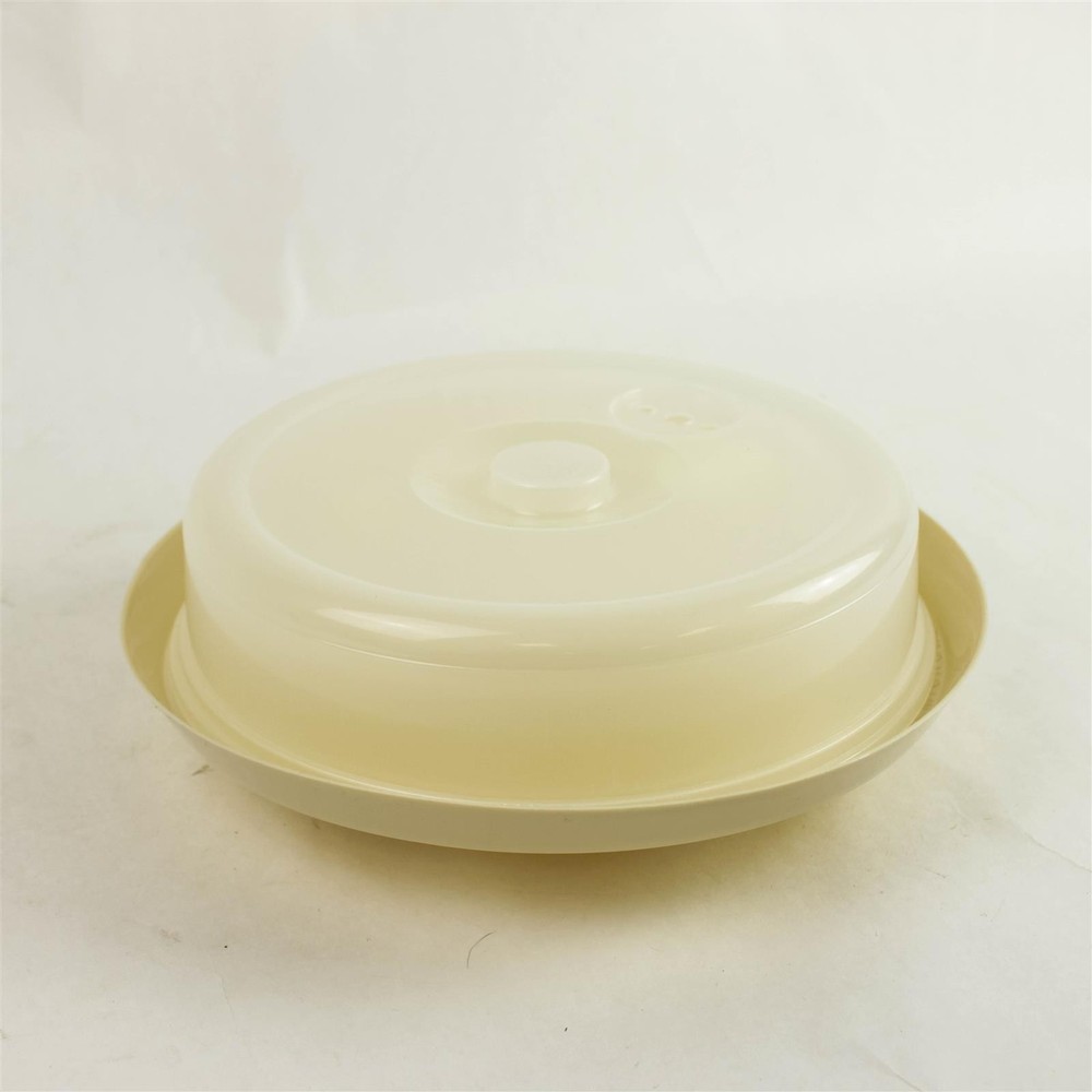Nesting Microwave Plate Covers Stackable Plastic 10.5in x 4in