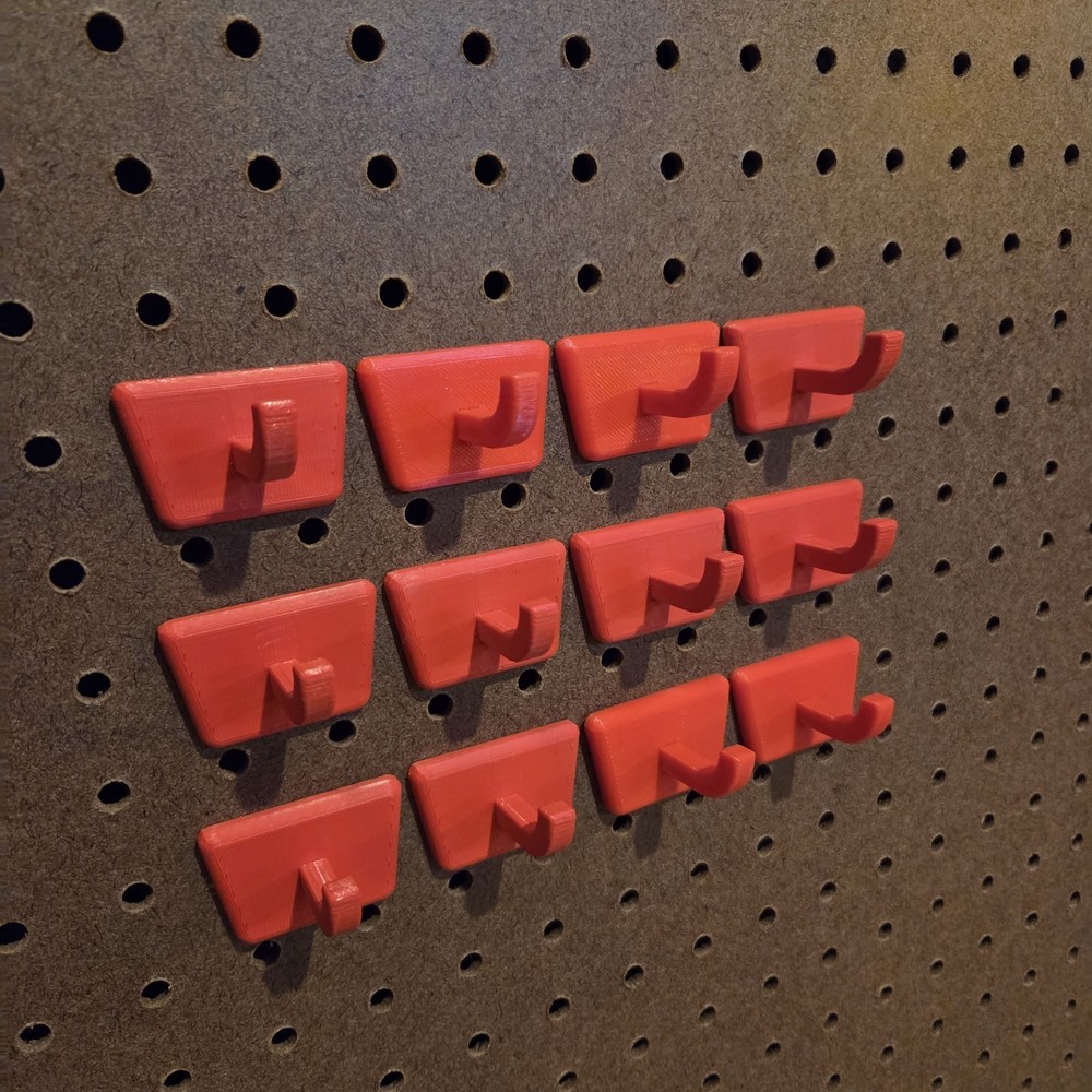 Peg Board Hooks Curve SM Hook x12 NUPEG