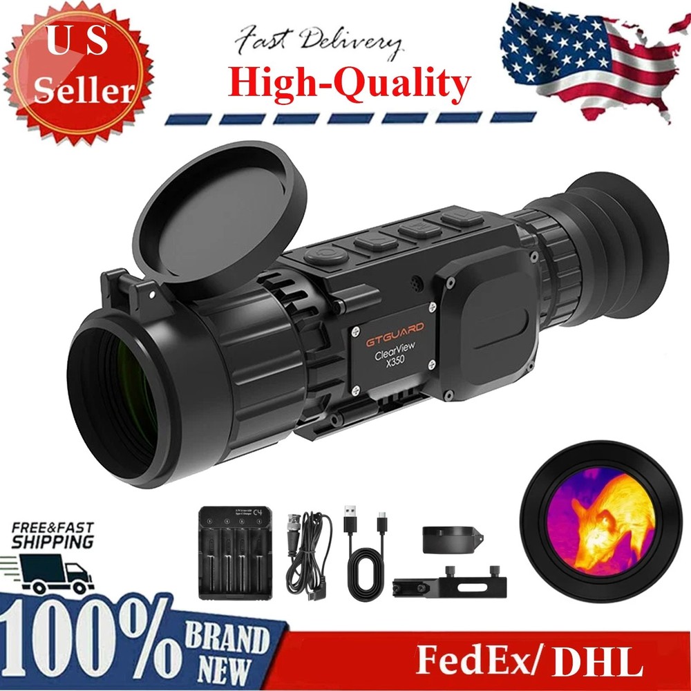 GTGUARD Thermal Scope 384x288 Multi Purpose Mountable Thermal For Rifles Scope