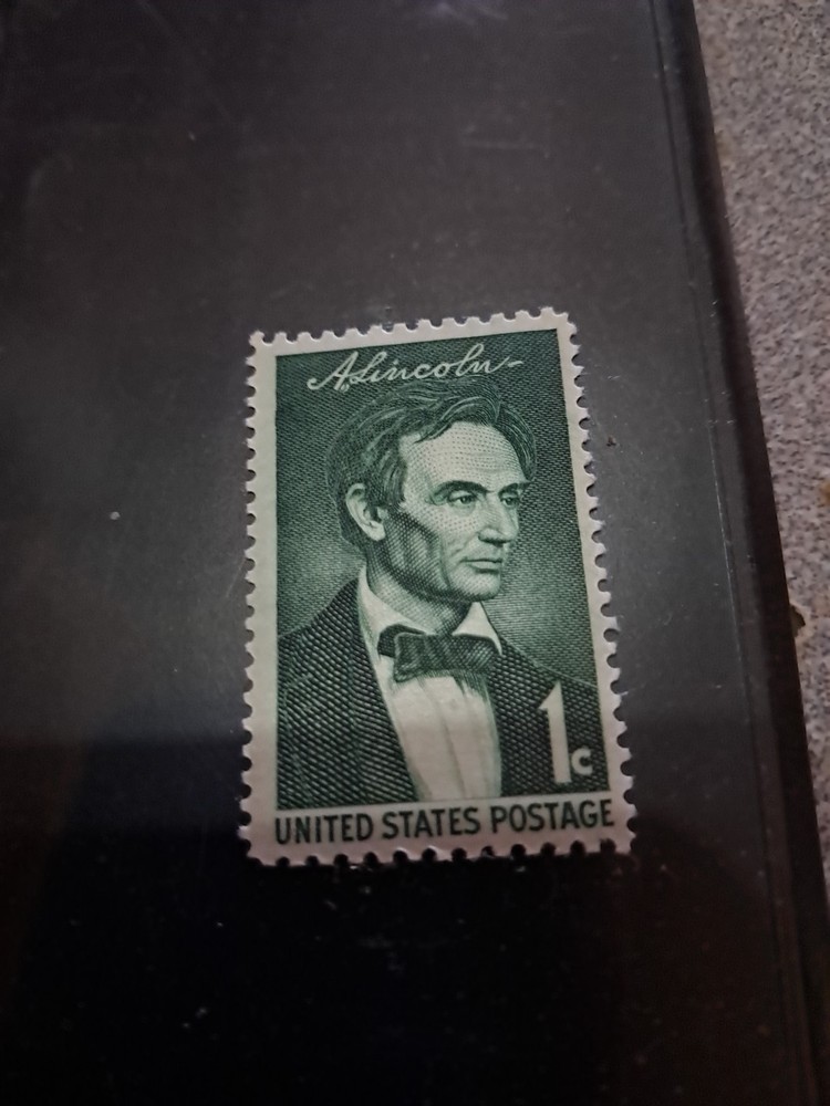 Rare 1 Cent Abe Lincoln stamp
