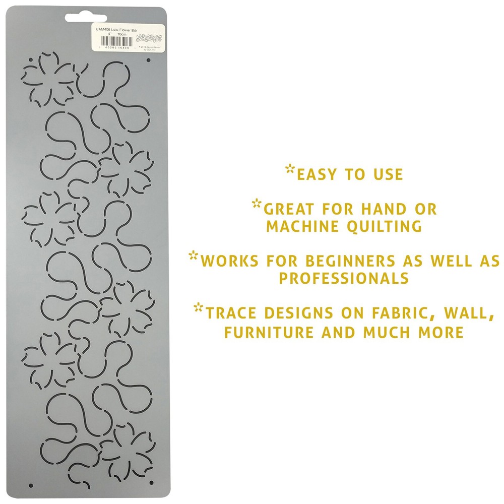 Border Quilting Stencils Spring Flower Quilt Pattern Continuous Line Templates
