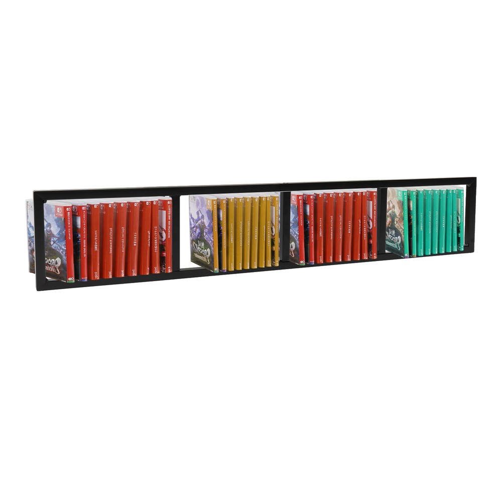 3-Stand Metal CD Wall Mount Rack - Space-Saving Media Organizer