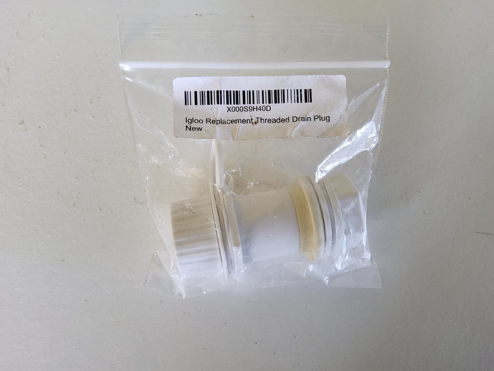 Igloo Replacement Threaded Drain Plug One Size, White