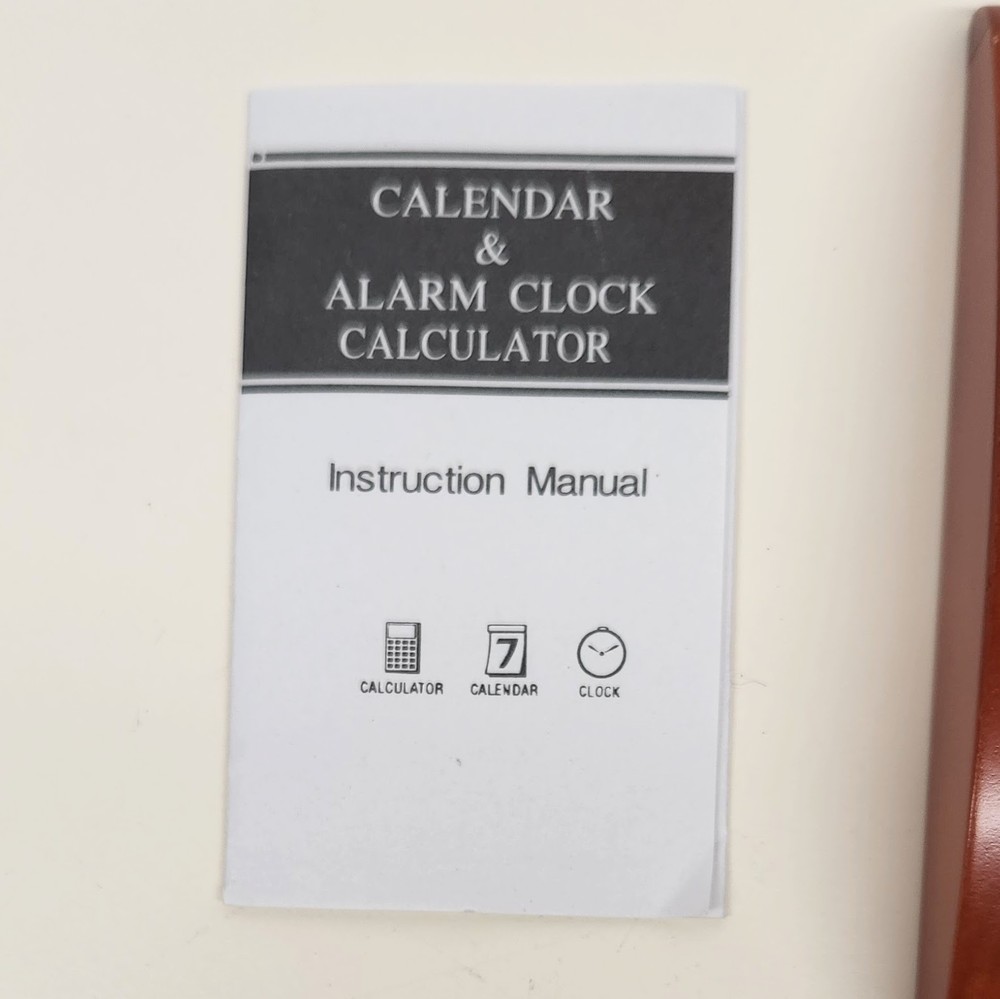 Executive Desktop Digital Calendar & Alarm Clock Calculator