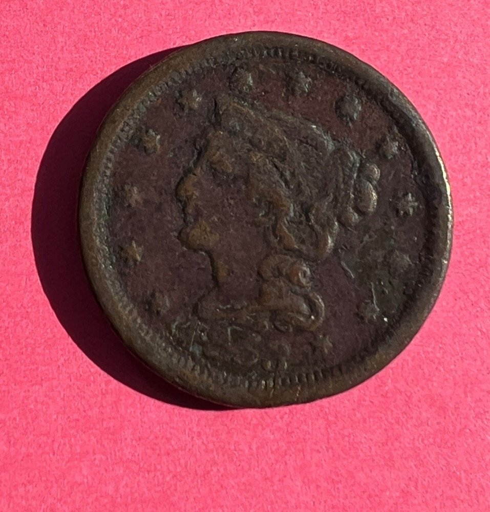 1853 Braided Hair Large Cent