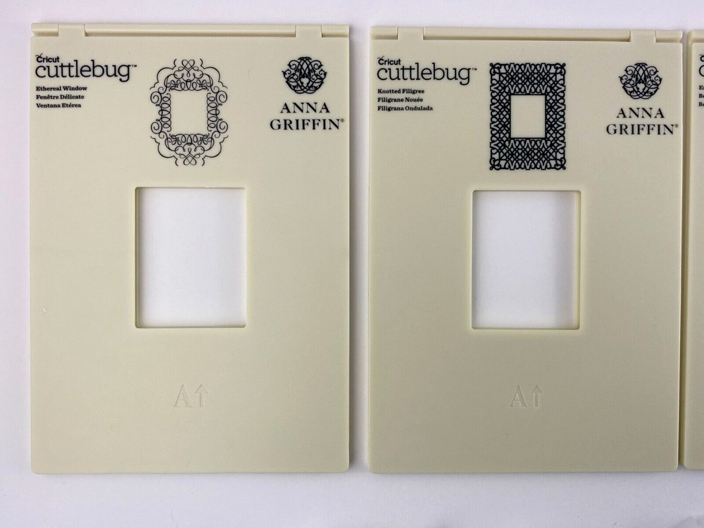 Anna Griffin Cricut Cuttlebug Assorted Embossing Frame Folders And Sentiments #4