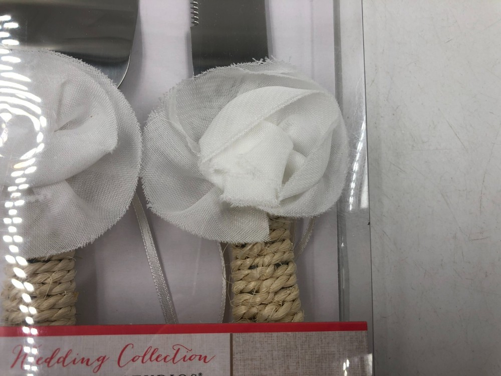 Garter Studio 12In Wedding Cake Knife and Server Set BB02B12027
