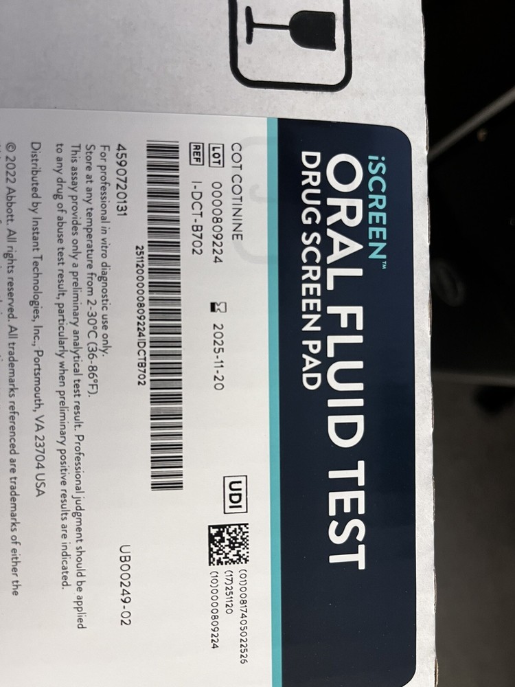 Oral Nicotine Test
