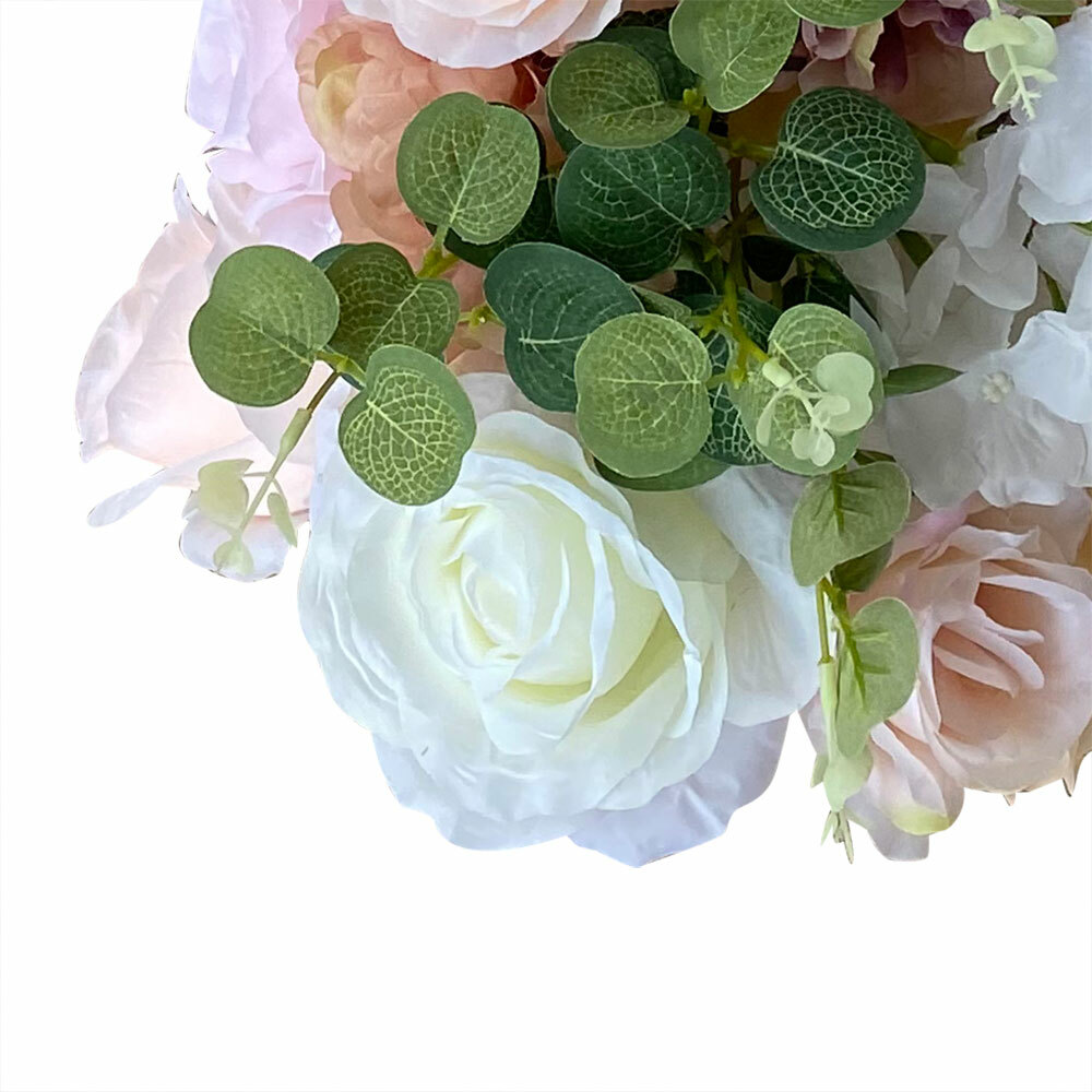 Artificial Silk Flower Row Panel Wedding Draping Floral Garland Backdrop 100cm