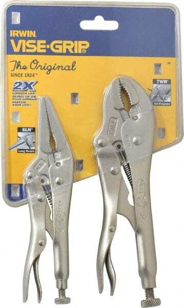 Irwin 2 Piece Locking Plier Set Comes in Display Card