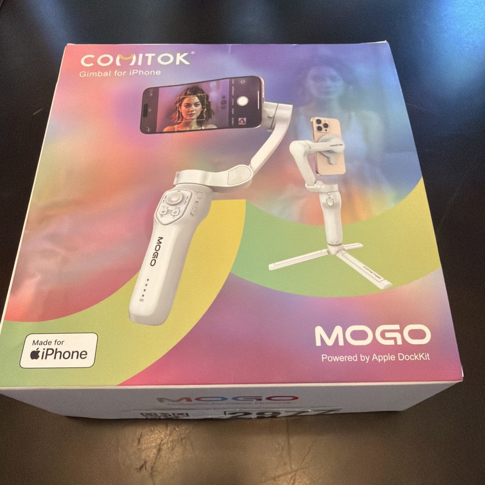 COMITOK MOGO Gimbal Stabilizer for iPhone Smartphone 360° Rotation