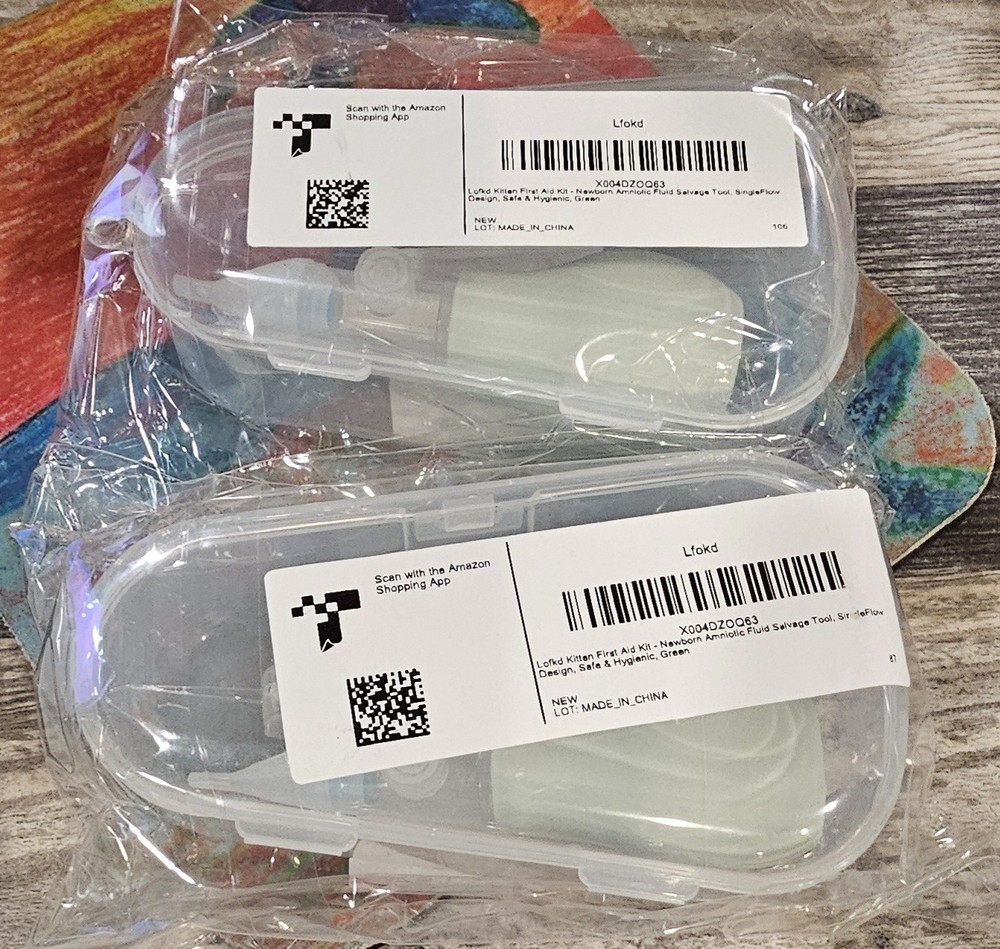 Kitten First Aid Kit-Newborn Amniotic Fluid Salvage Tool,SingleFlow Design🐈