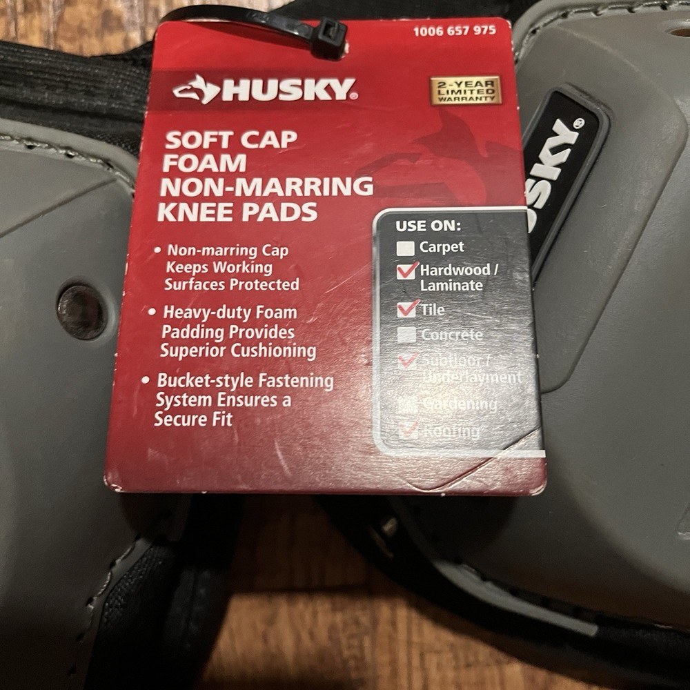 Husky Soft Cap Knee Pad with Adjustable Straps Memory Foam HD00511