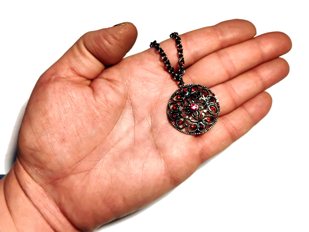 Haunted Witch Necklace, The Fire Ghost Witch!