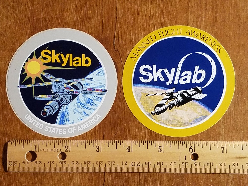 9 Vintage Skylab Stickers