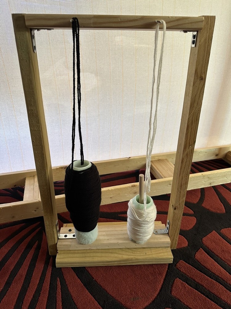 Wooden Yarn Holder Handmade