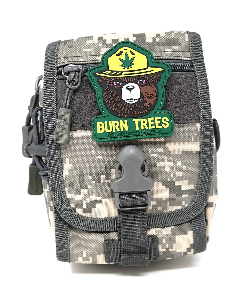 Burn Trees Marijuana Tactical Patch | PVC Rubber | Hook and Loop Bear Patch