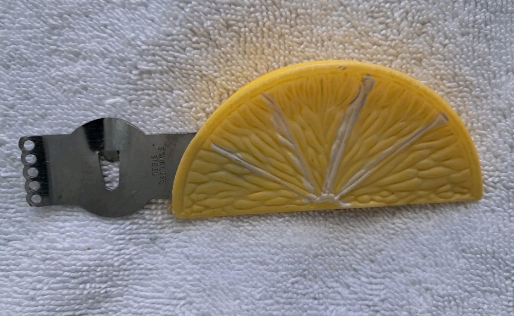 Lemon Slice Handle Stainless Steel Zester