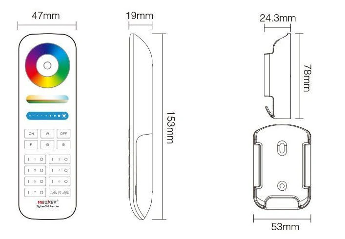 FUT089Z - RGB+CCT Remote (Zigbee 3.0)