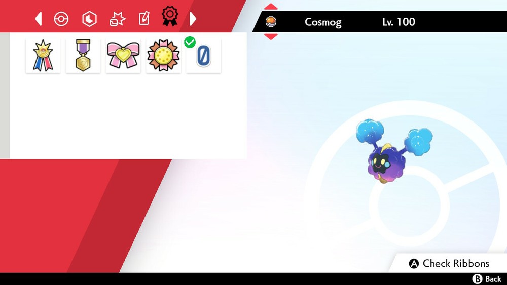Cosmog Pokemon Sword and Shield 6IV