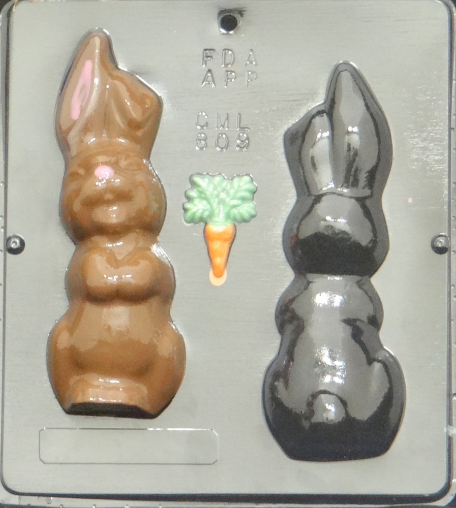 6 3/4" Bunny Assembly Chocolate Candy Mold Easter  809 NEW