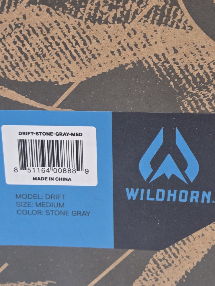 Wildhorn Drift Snowboard Helmet Stone Gray MEDIUM Ski