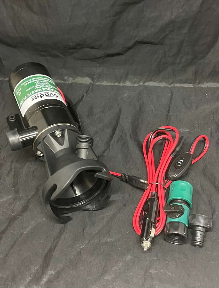 12V RV Portable Macerator Pump 12 GMP Quick Release RV Waste Sewage Pump