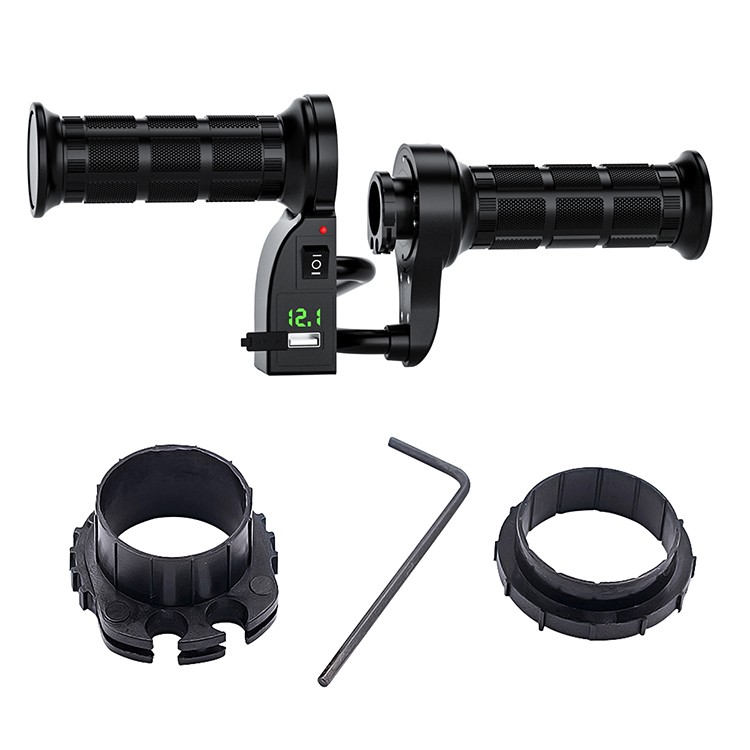 Electric Heating Handle Modified w/Switch Handlebar Cover Adjustable Temperature