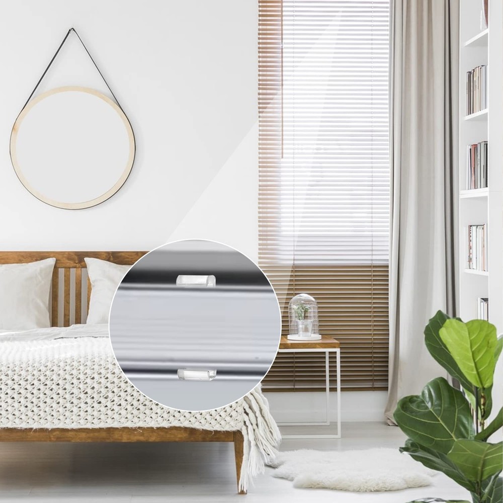 12 Pcs Valance Blind Clips Replacement Clear 2 Inch Plastic one size, 12pcs