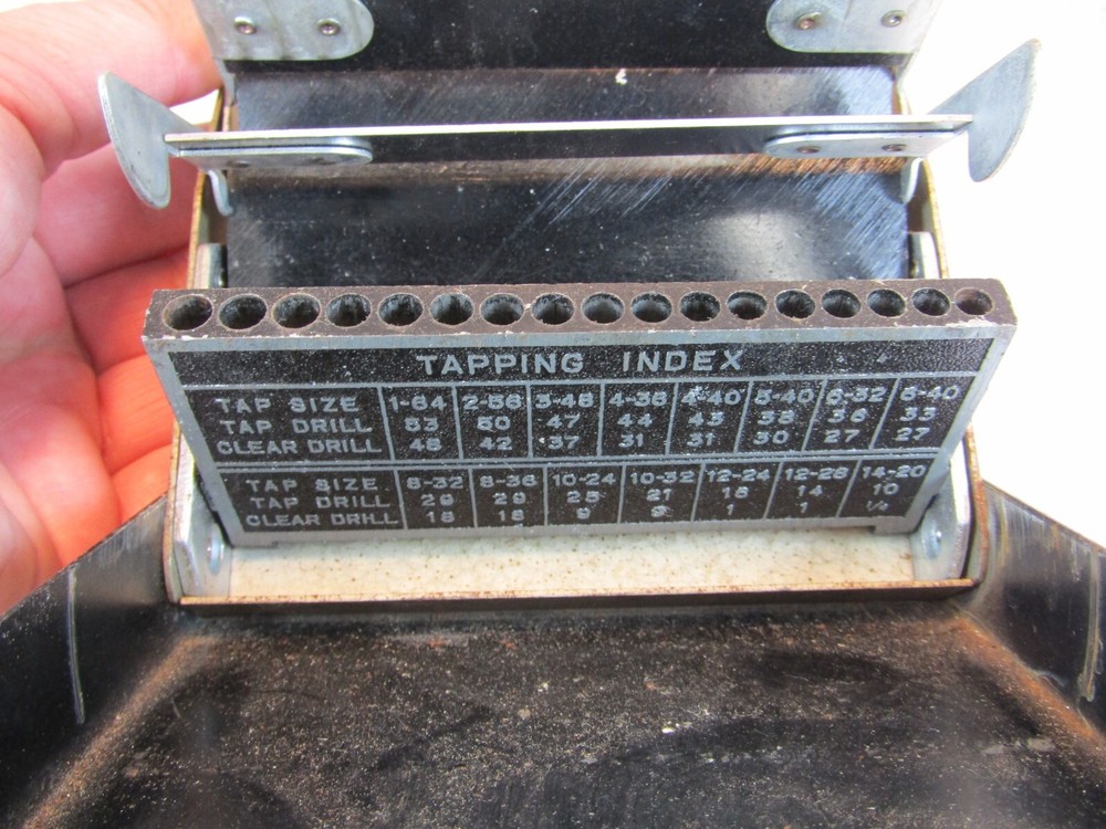 Vintage Craftsman Automatic Self Positioning Drill Case Index - No drill bits