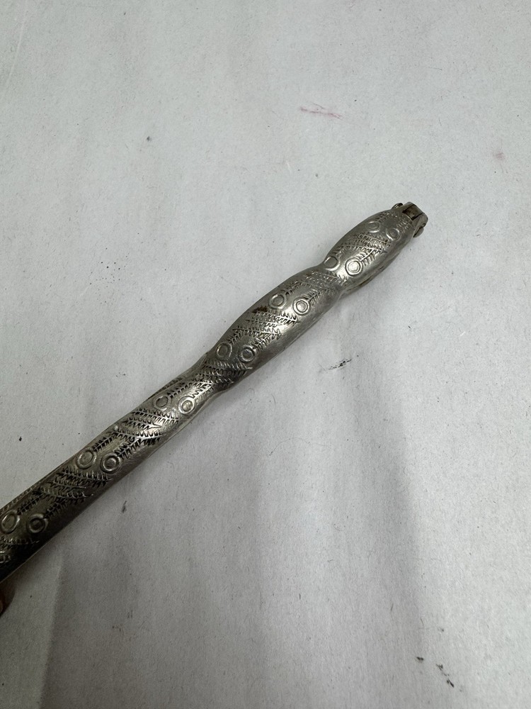 vintage Metal Handheld Nutcracker Decorative Patterned Handle