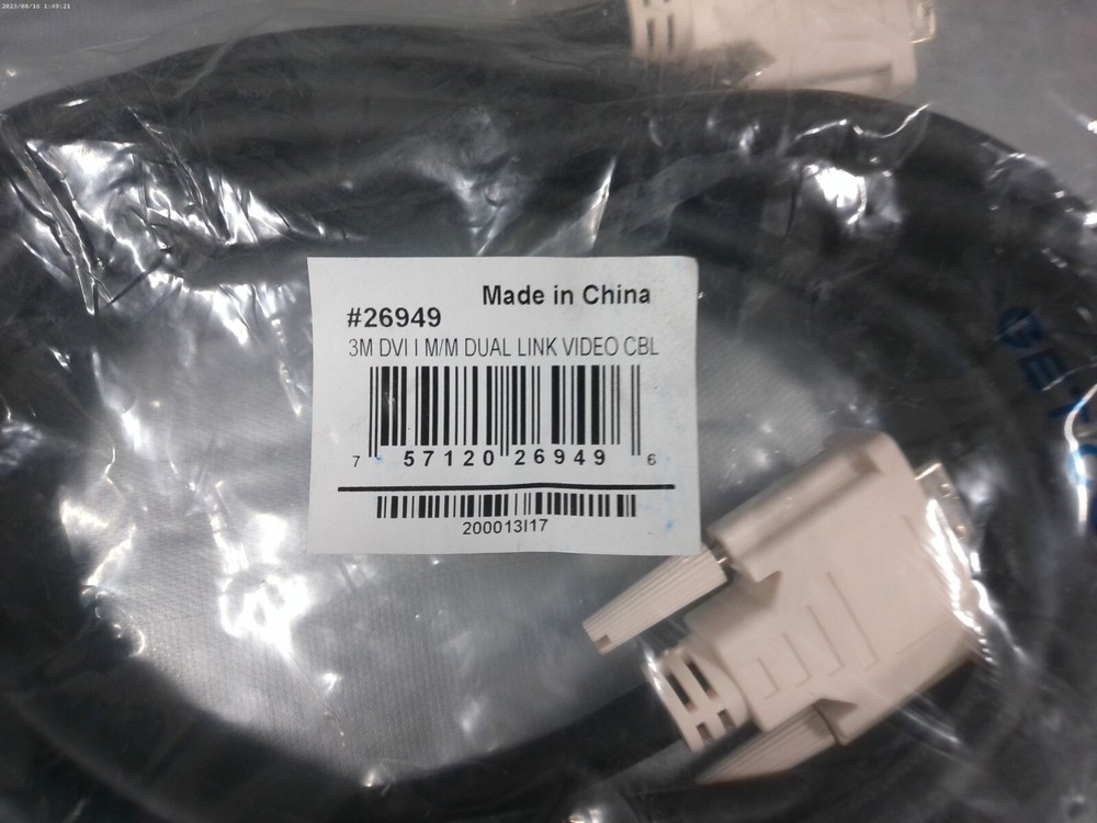 9.8ft (3m) DVI-I M/M Dual Link Digital/Analog Video Cable