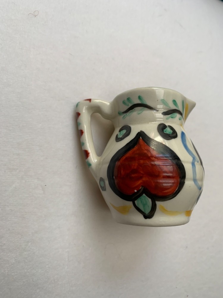 Vintage Handpainted Pitcher Miniature 3"