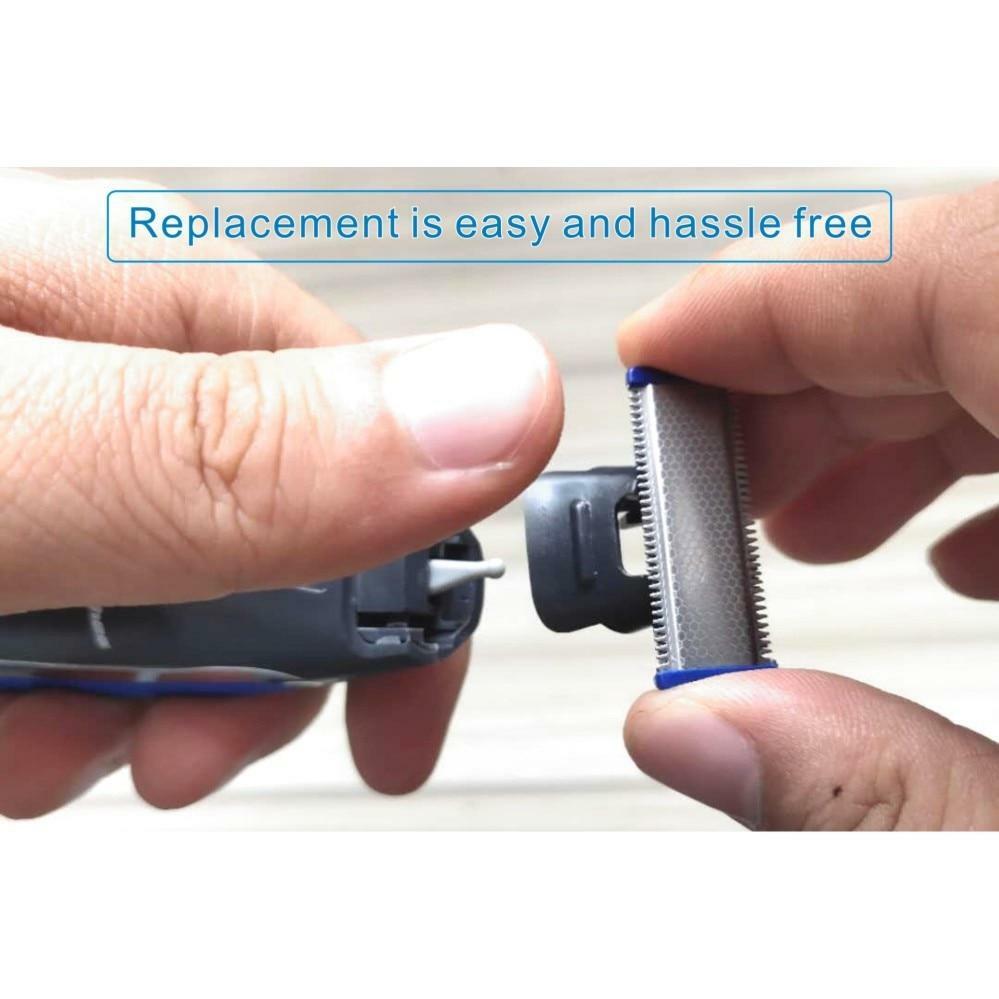 4x Double-Side Replacement Head For Microtouch Solo Mens Shaver Electric Trimmer