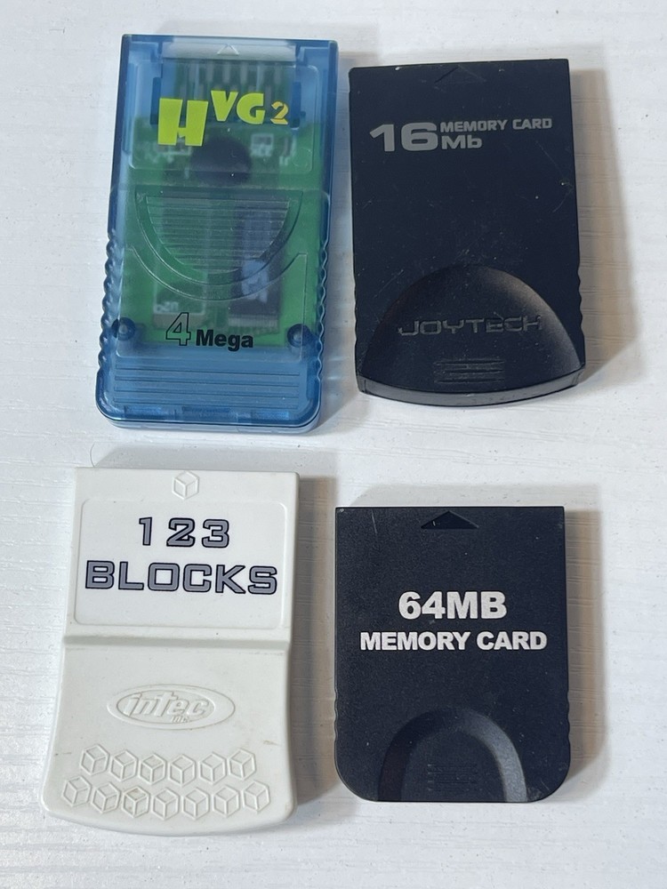Nintendo GameCube Memory Cards Lot 4