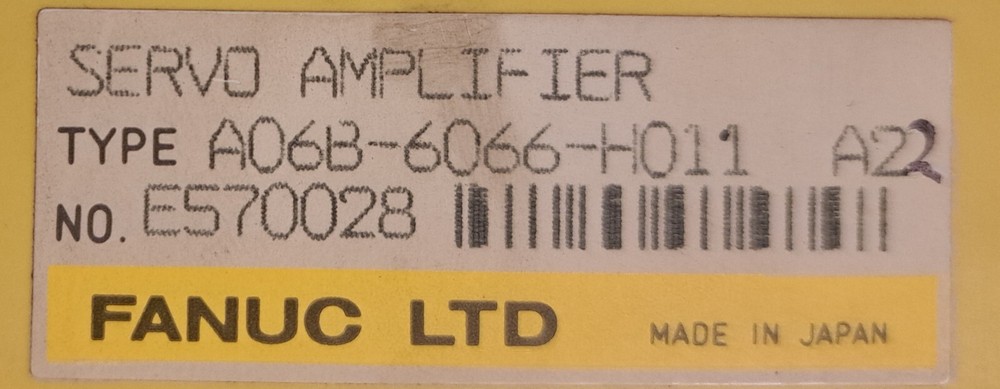Fanuc A06B-6066-H011 A2, AC Servo Amplifier