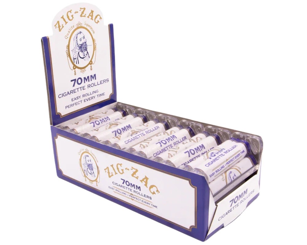 ZIG-ZAG Roller Machine 70mm Size (12-Pack) Herb Roller Machine Cigarette Roller