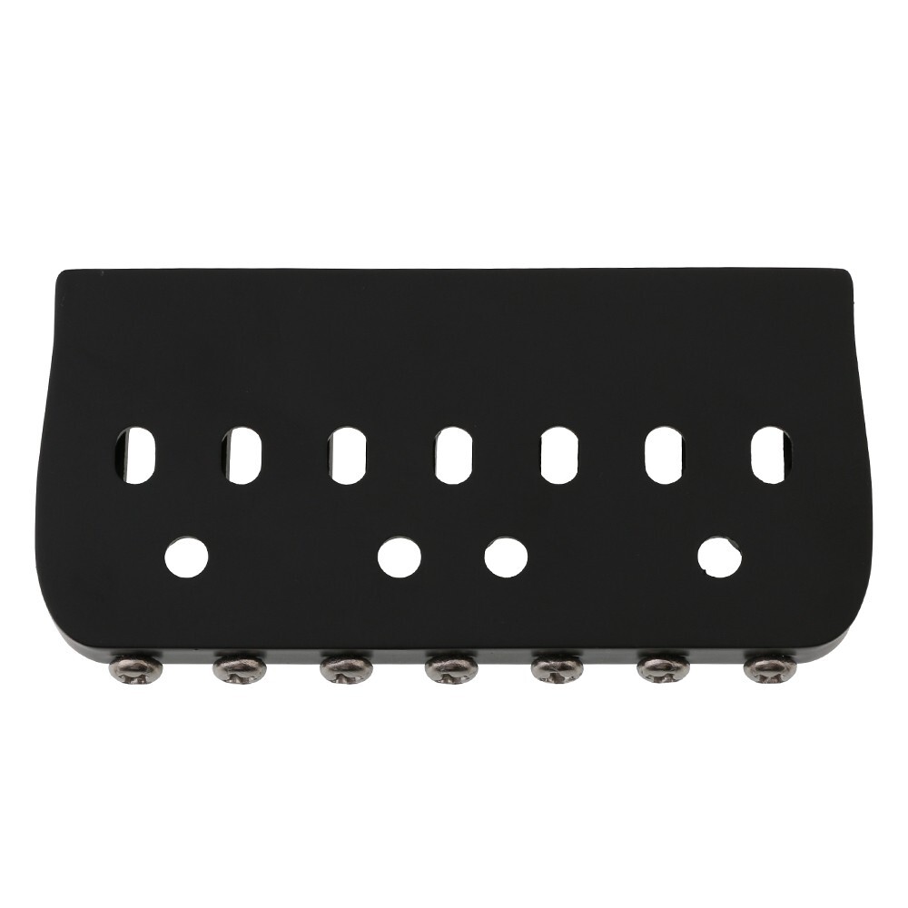7 String Guitar Fixed Bridge for 7 String Strat Tele Style Guitar Black