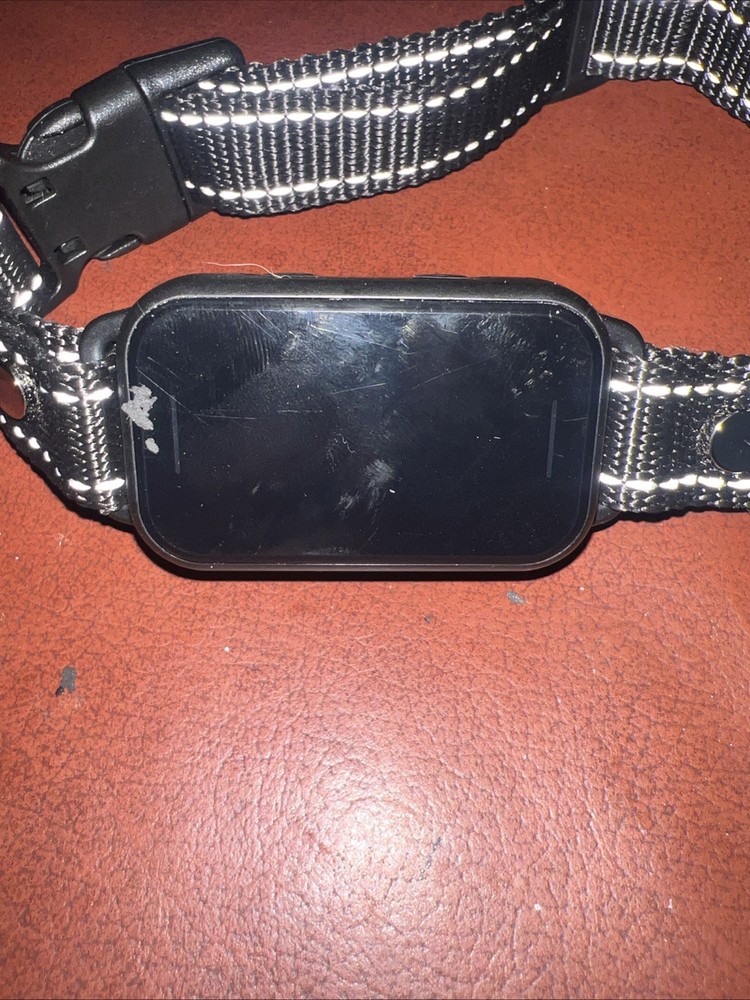 Dinjoo Black Rechargeable Adjustable Vibration Shock Bark Training Collar
