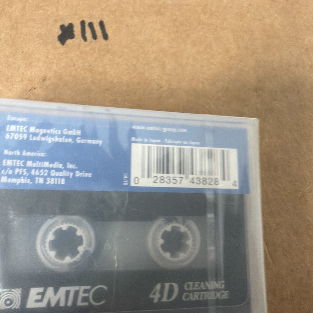 EMTEC 4MM Cleaning Cartridge 4D