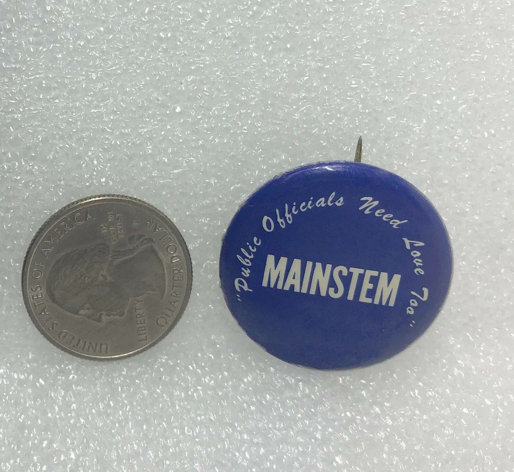 Mainstem - Public Officials Need Love Too Button Pin