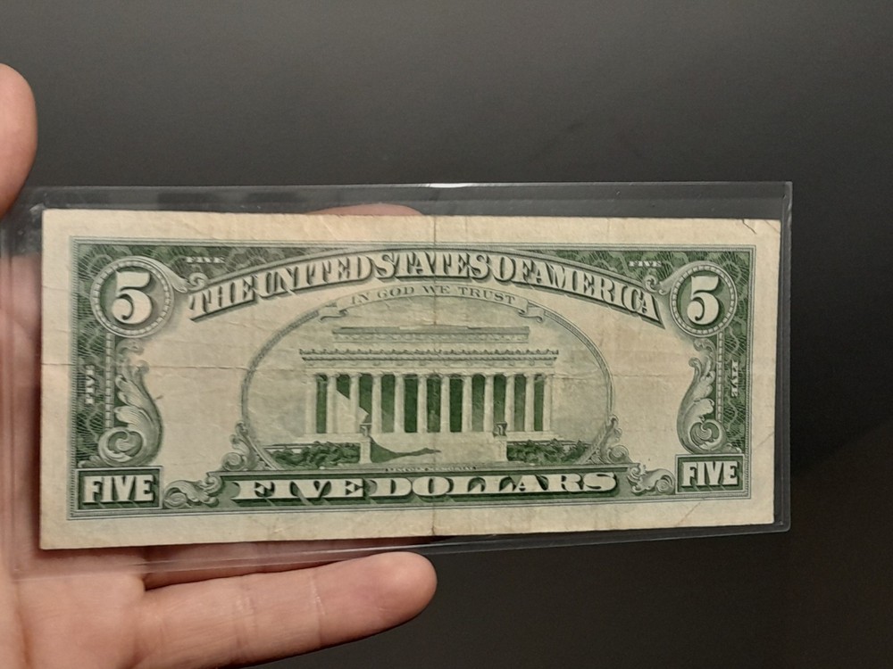 1963 $5 US Red Seal Note