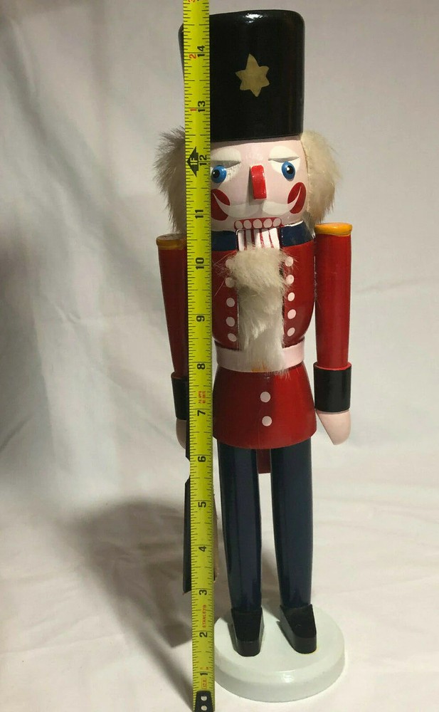 Wood Nutcracker Hand painted with Original Box